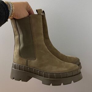 Steve Madden Olive Combat Boots